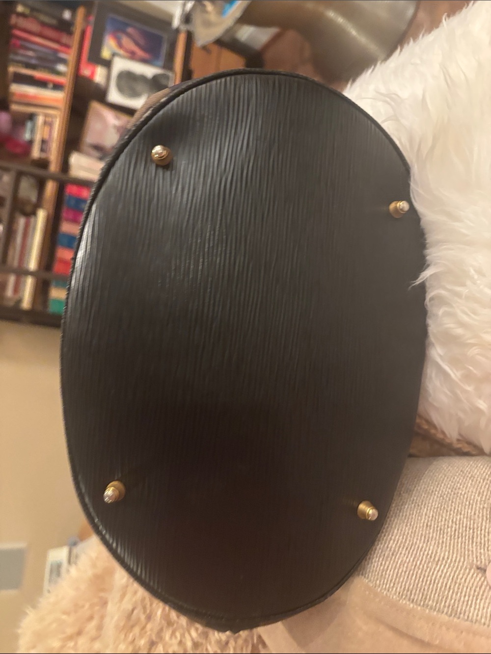 Fendi Striped Brown & Black Tote Bag - Picture 3 of 6